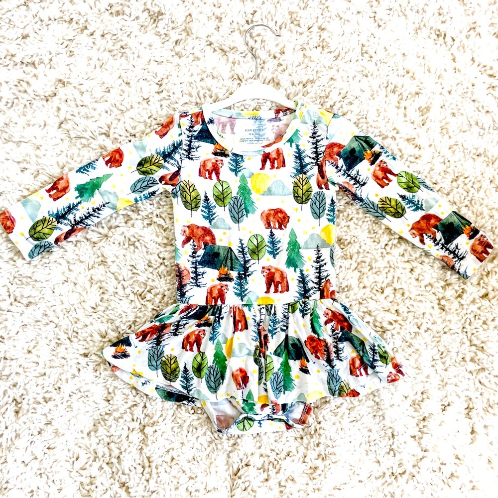 Posh Peanut skirted bodysuit